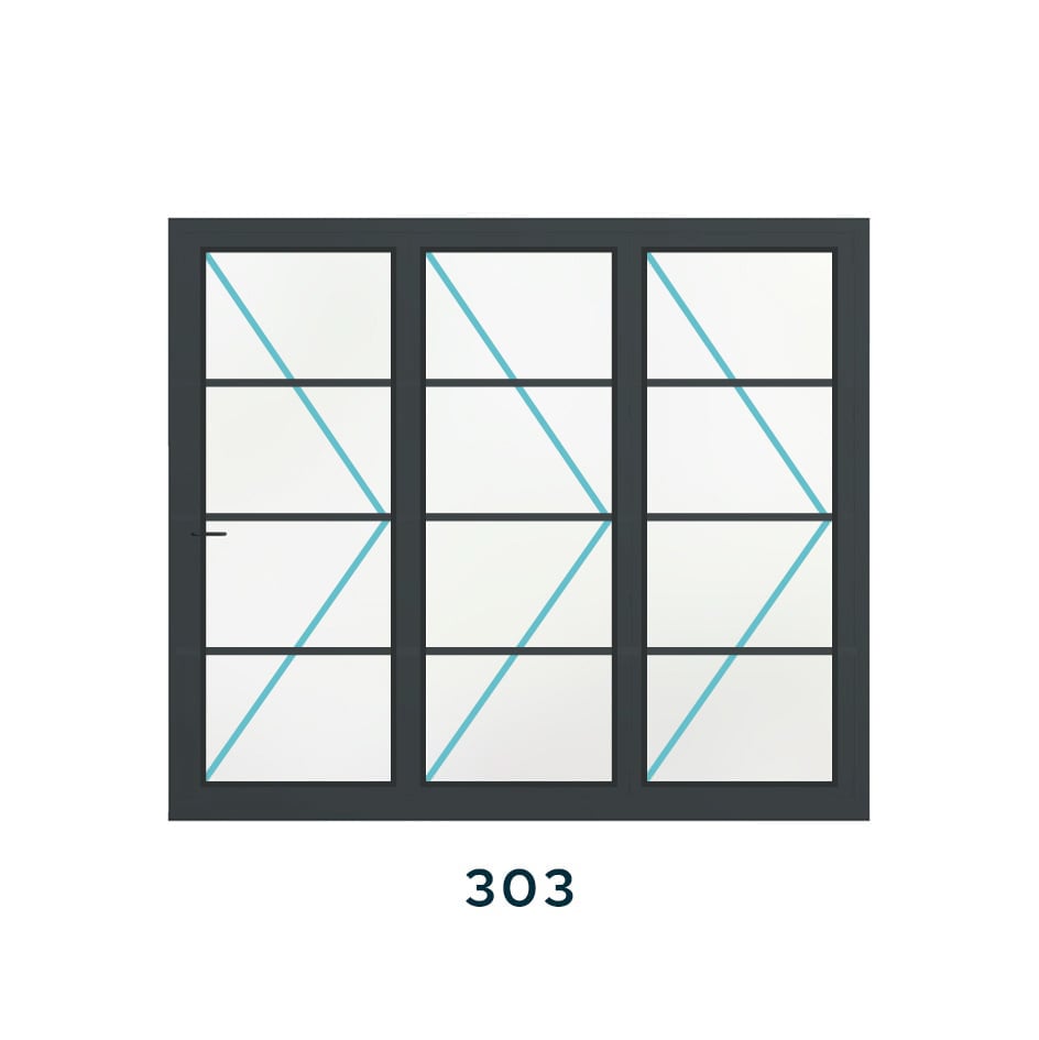Bespoke 3 Panel Bifold (3 Astragal Bars) - Image 3