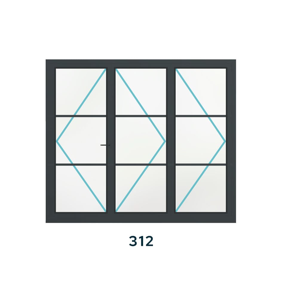 Bespoke 3 Panel Bifold (2 Astragal Bars) - Image 6