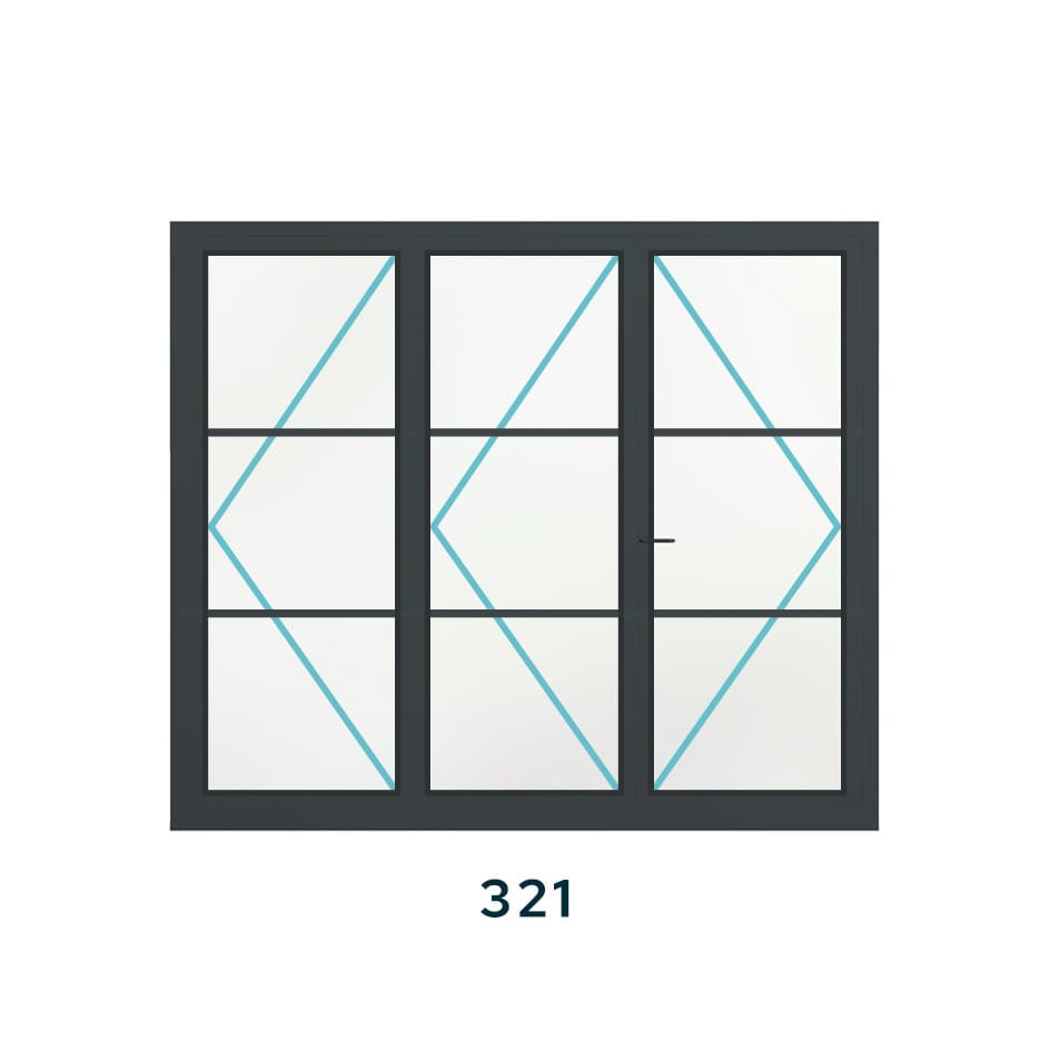 Bespoke 3 Panel Bifold (2 Astragal Bars) - Image 5