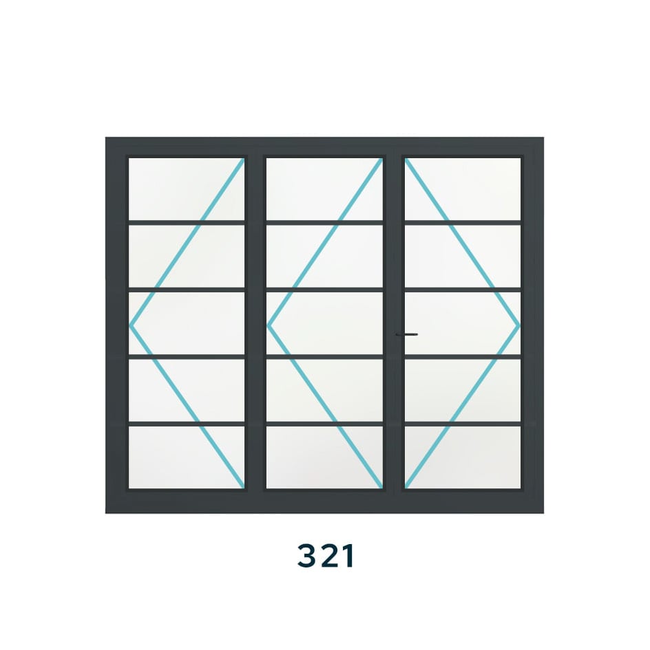 Bespoke 3 Panel Bifold (4 Astragal Bars) - Image 4