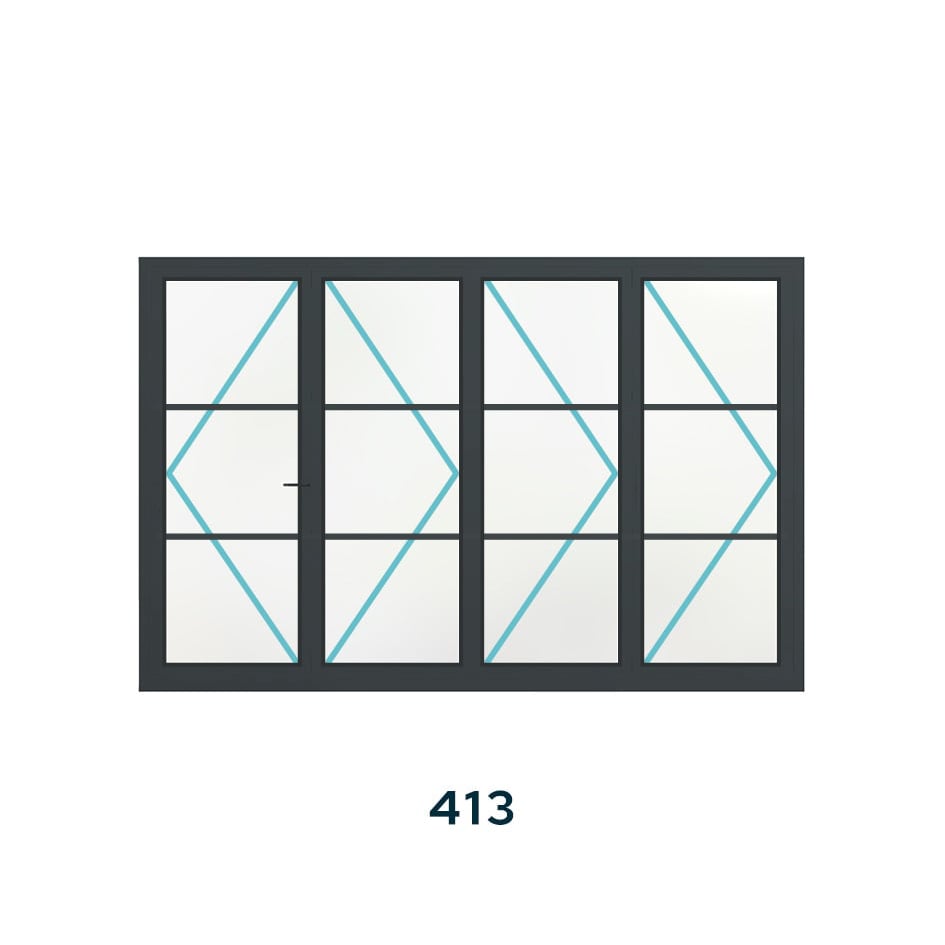 Bespoke 4 Panel Bifold (2 Astragal Bars) - Image 5