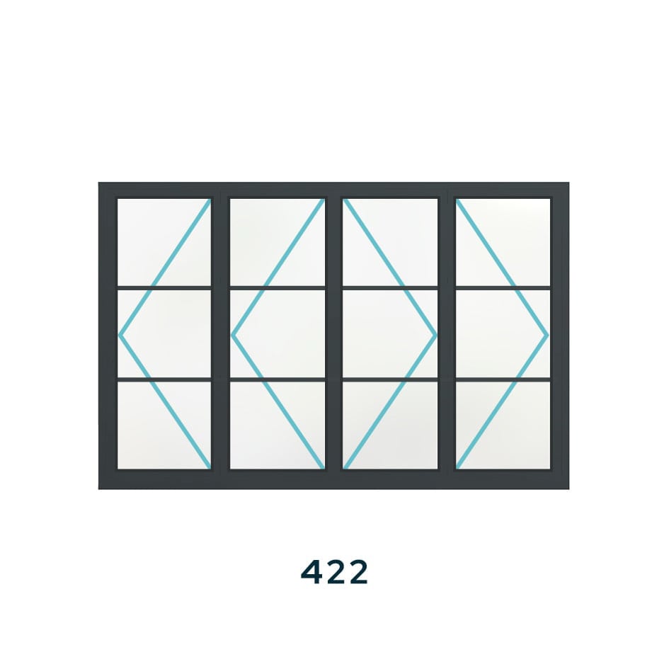 Bespoke 4 Panel Bifold (2 Astragal Bars) - Image 6