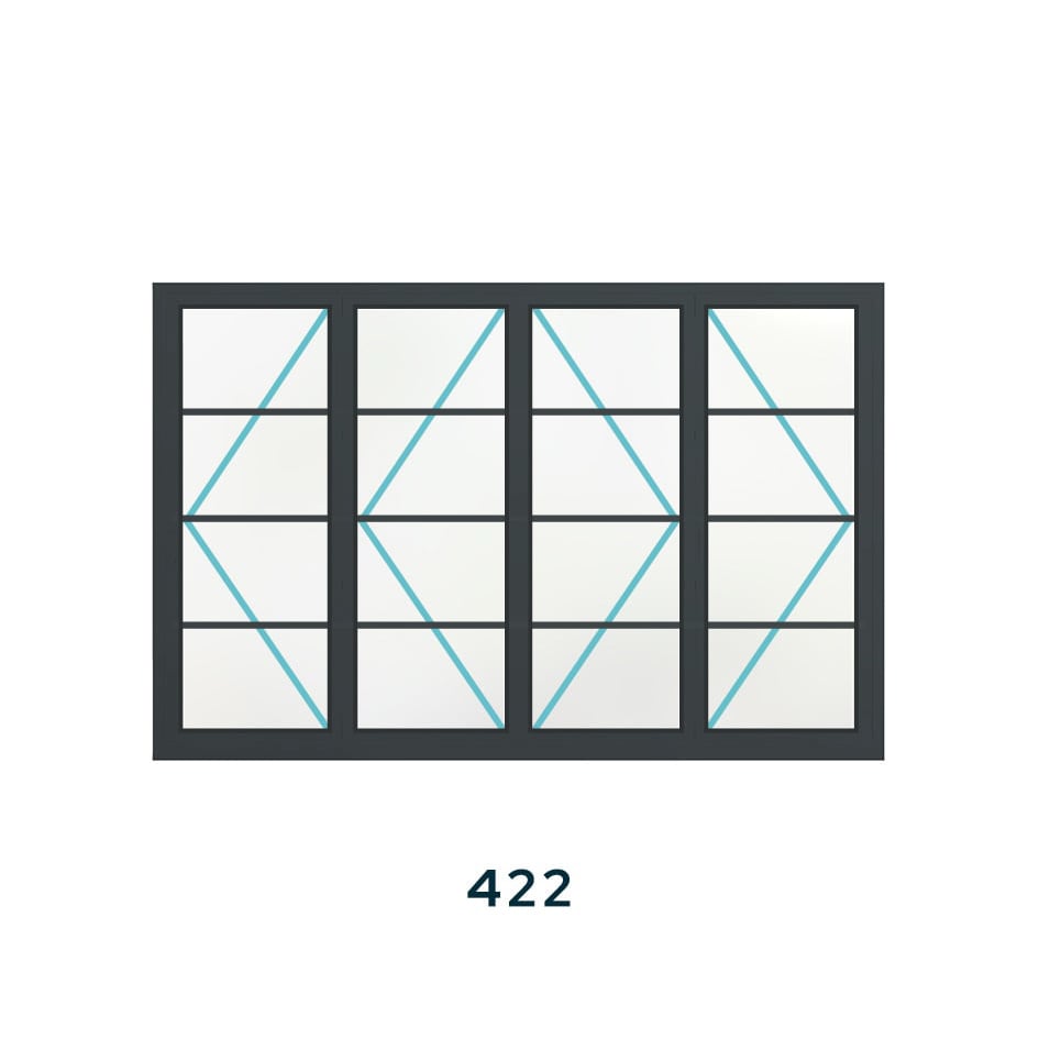Bespoke 4 Panel Bifold (3 Astragal Bars) - Image 6