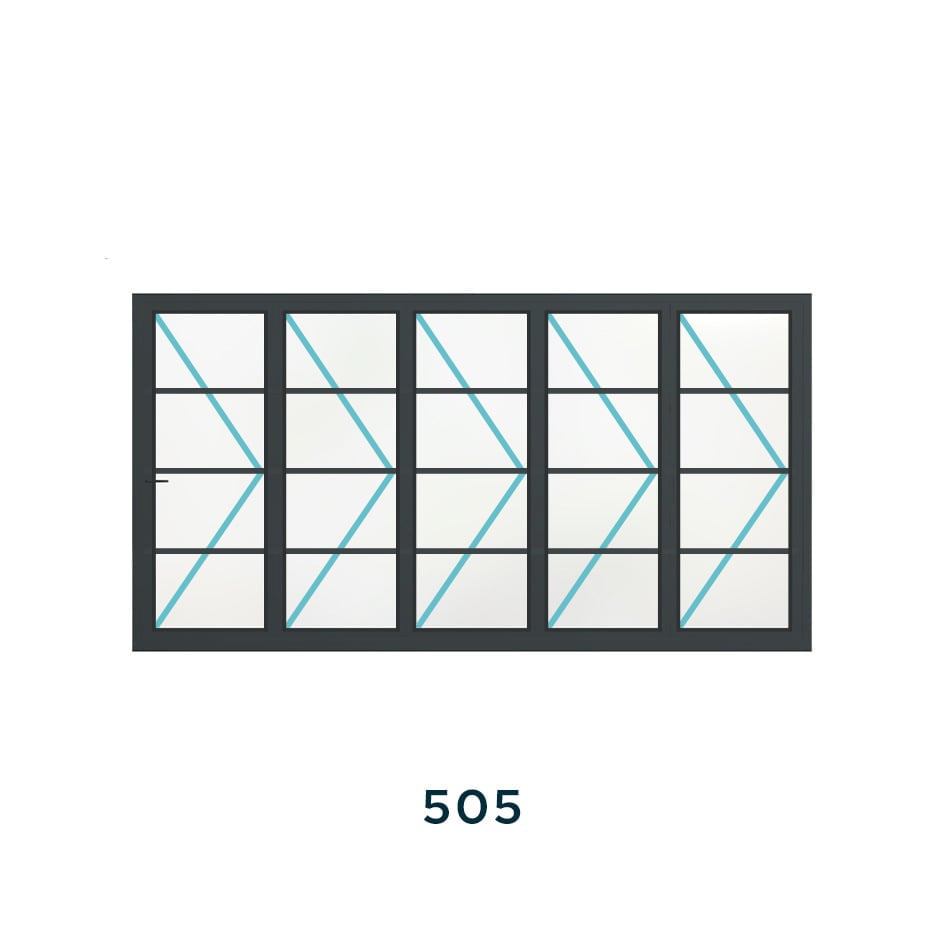 Bespoke 5 Panel Bifold (3 Astragal Bars) - Image 4