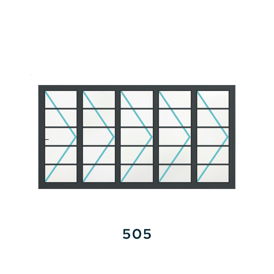 Bespoke 5 Panel Bifold (4 Astragal Bars) - Image 3