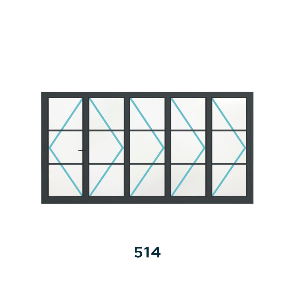 Bespoke 5 Panel Bifold (2 Astragal Bars) - Image 5