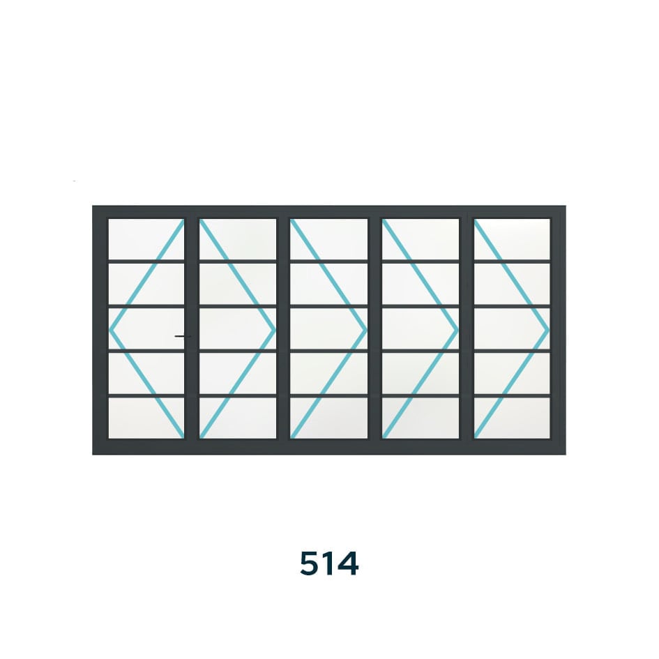 Bespoke 5 Panel Bifold (4 Astragal Bars) - Image 5