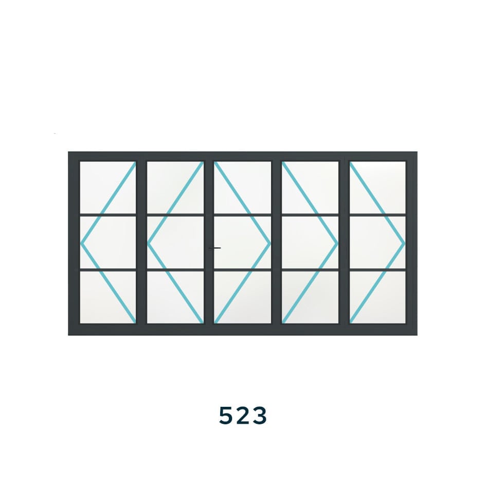 Bespoke 5 Panel Bifold (2 Astragal Bars) - Image 7