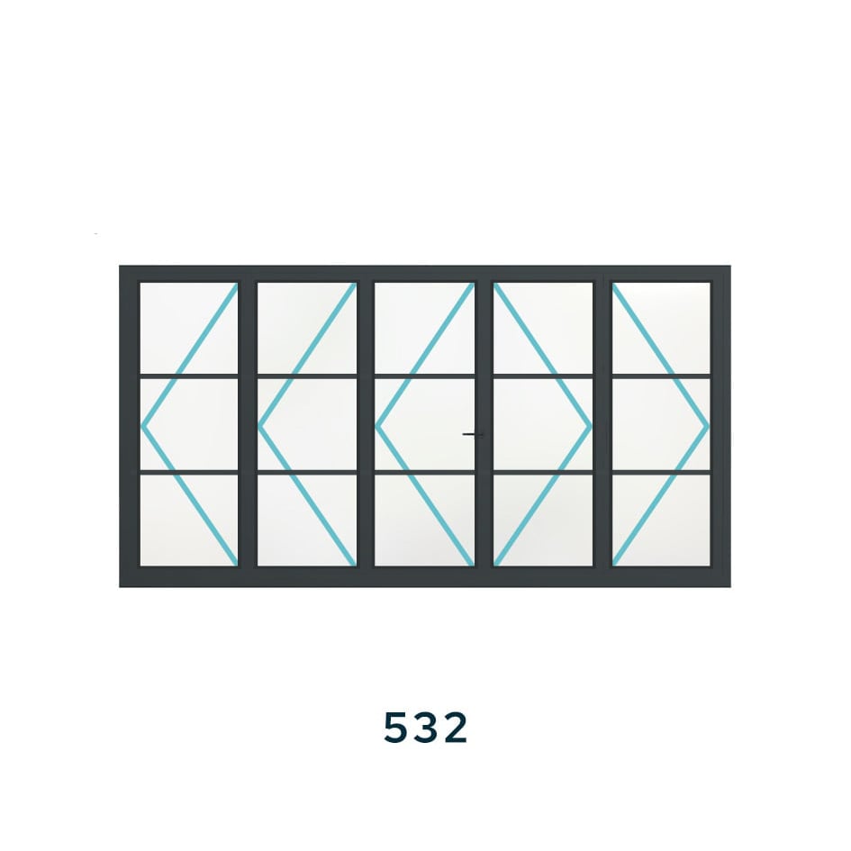 Bespoke 5 Panel Bifold (2 Astragal Bars) - Image 6