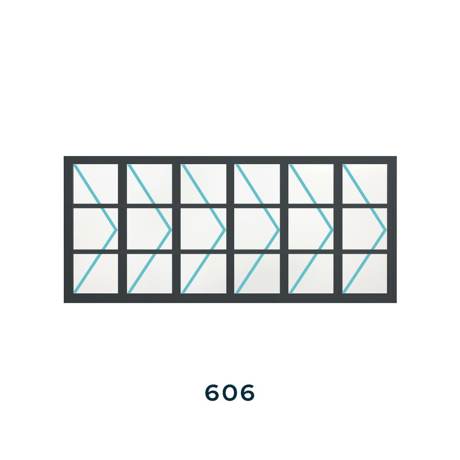 Bespoke 6 Panel Bifold (2 Transom) - Image 7