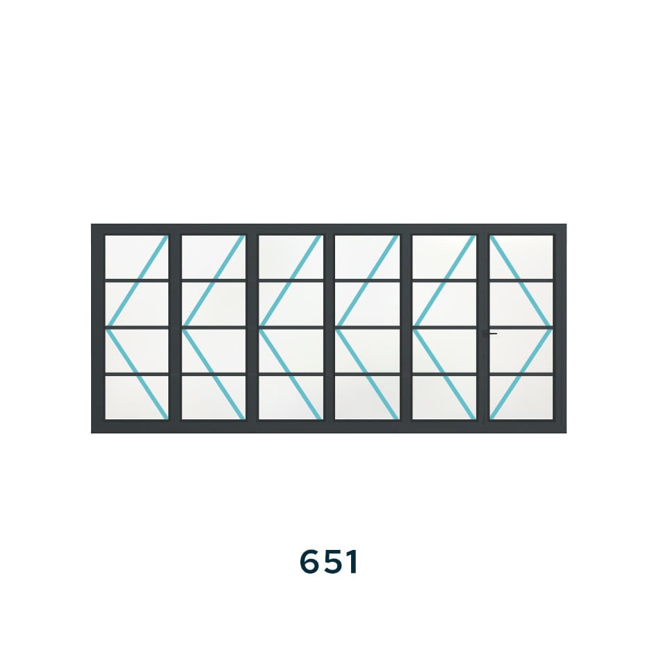 Bespoke 6 Panel Bifold (3 Astragal Bars) - Image 4