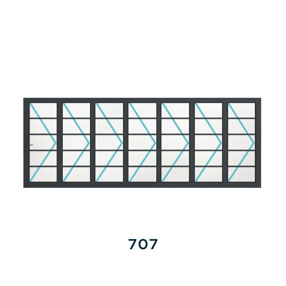 Bespoke 7 Panel Bifold (4 Astragal Bars) - Image 3